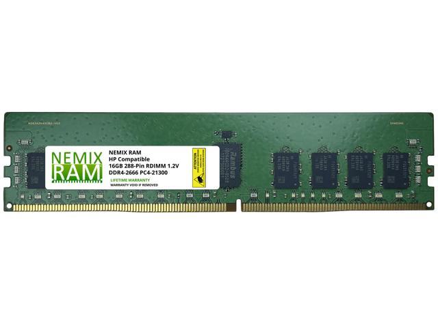 HP 840756-091 16GB (1x16GB) DDR4 2666 (PC4 21300) ECC Registered RDIMM Memory by NEMIX RAM