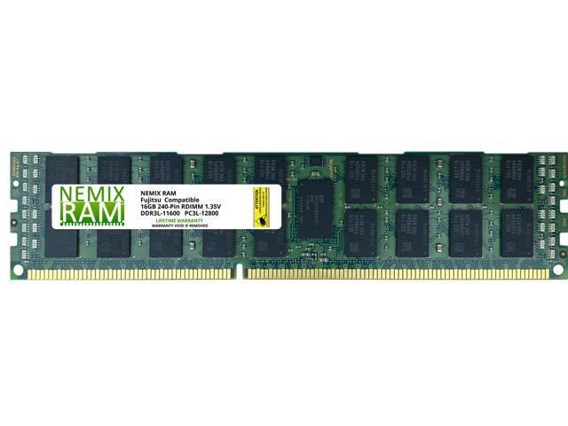 Fujitsu Original 16GB S26361-F3781-E516 DDR3-1600 PC3-12800 LV Dual Rank DIMM 