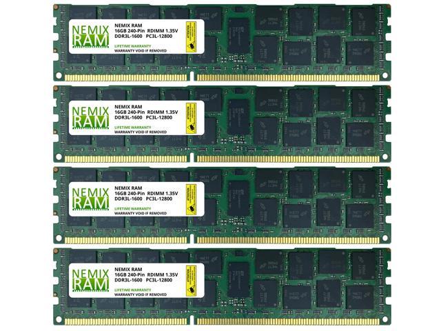 Samsung 64GB 2x32GB 4RX4 PC3-12800R DDR3-1600 240pin ECC Registered Server RDIMM 