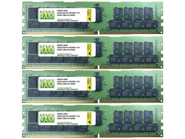 Samsung 64G 2x32GB 4RX4 PC3-8500R DDR3-1066 MHz 240pin ECC Registered Server RAM 