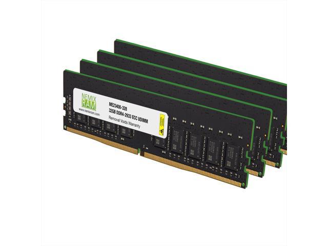 NEMIX RAM 128GB 4x32GB DDR4-2933 PC4-23400 2Rx8 ECC Unbuffered Memory
