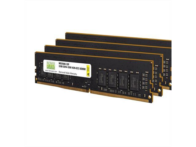 128GB Kit (4 x 32GB) DDR4-3200 PC4-25600 NON-ECC Unbuffered Desktop