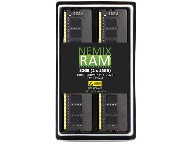 NEMIX RAM 32GB (2 x 16GB) DDR4 3200MHz PC4-25600 ECC UDIMM