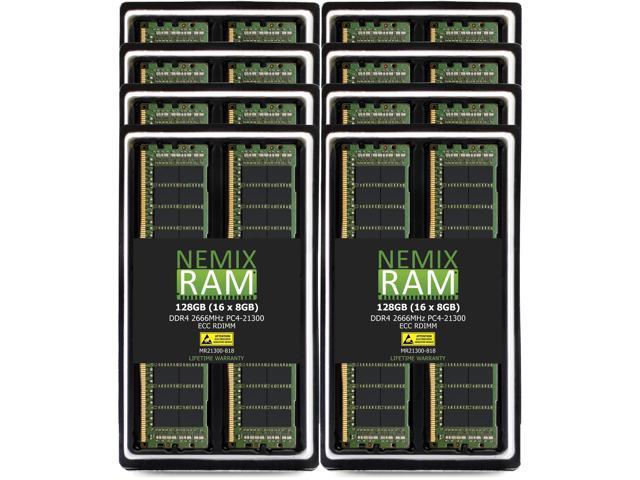 NEMIX RAM 8GB DDR4-2666 PC4-21300 ECC RDIMM Registered Server Memory  Upgrade 288-Pin DDR4 SDRAM for Dell PowerEdge T440 Tower