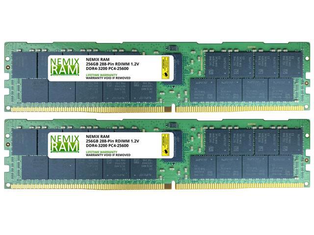 behagelig pludselig inkompetence 512GB Kit 2x256GB DDR4-3200 PC4-25600 ECC Registered 8Rx4 Memory for  Servers/Workstations by NEMIX RAM Server Memory - Newegg.com
