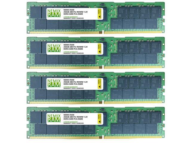 1TB Kit 4x256GB DDR4-3200 PC4-25600 ECC Registered 8Rx4 Memory for