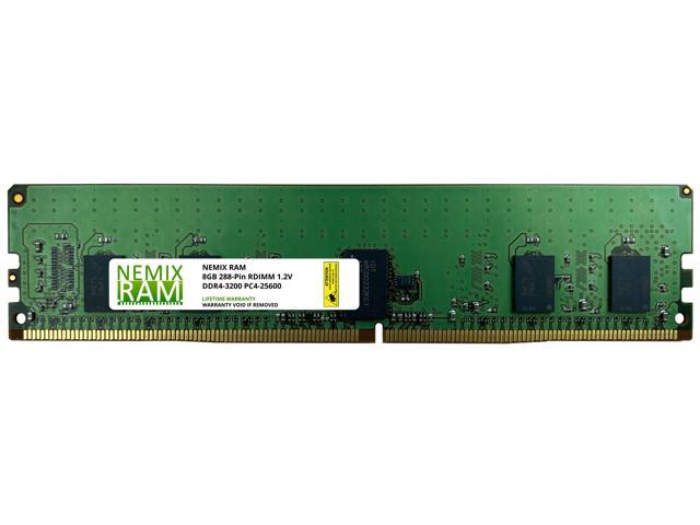 8GB DDR4-3200 PC4-25600 1Rx8 RDIMM ECC Registered Memory by Nemix Ram