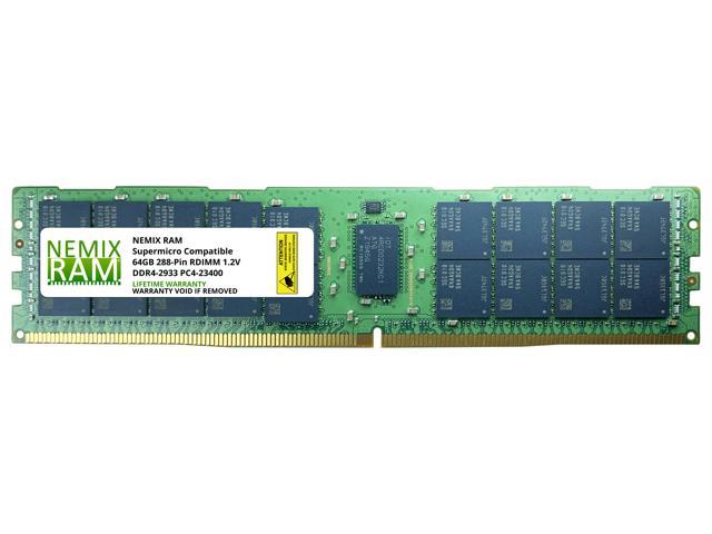 64GB DDR4-2933 PC4-23400 RDIMM Memory for Supermicro H12SSW-iN AMD EPYC by  Nemix Ram