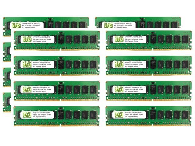 NEMIX RAM 128GB 16x8GB DDR4-2933 PC4-23400 1Rx8 ECC Registered Memory