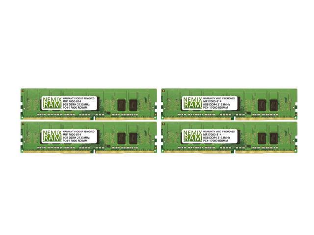 NEMIX RAM NE3302-H050F for NEC Express5800/A2010c 32GB (4x8GB) RDIMM Memory
