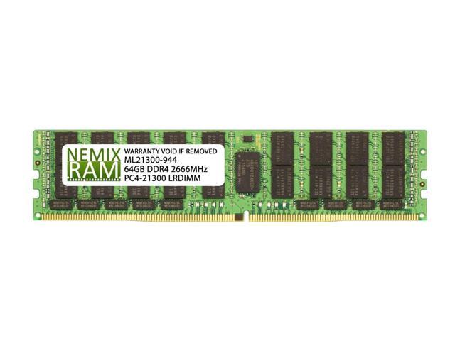 NEMIX RAM 64GB DDR4-2666 4Rx4 LRDIMM for Intel S2600WT
