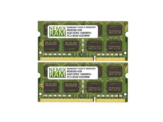 8GB Samsung 2x 4GB 2RX8 DDR3 1066MHz PC3-8500S 204PIN SO-DIMM Laptop RAM Memory