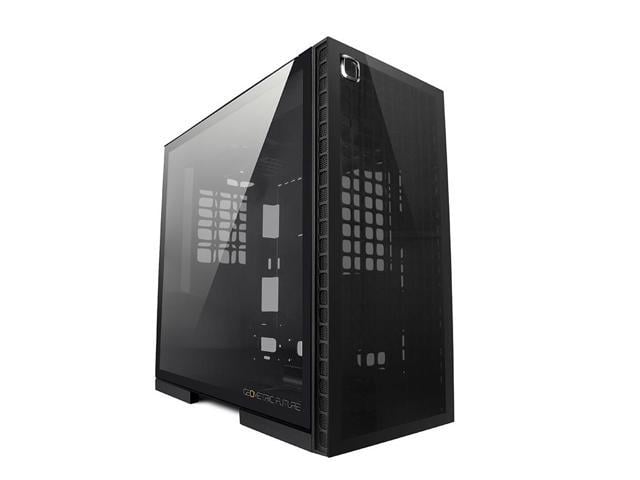 Geometric Future M6 Cezanne Black Mid Tower 12" x11MB /ATX Gaming Case, 4mm Glass/0.8 mm Steel with Vertical Air Duct design, Support 360 Radiator, Vertical GPU Mount, GEO-M6-CEB (PC Case Only)