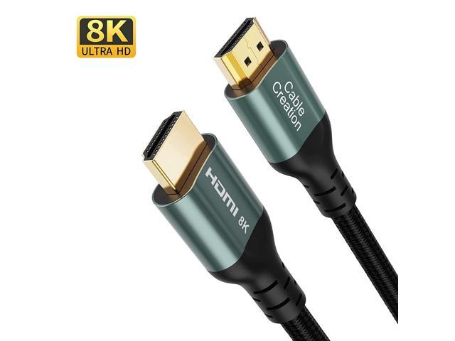  CableCreation 8K HDMI Cable 2.1 (6.6FT/2M) 48Gbps High Speed 3D  8K@60 4K@120 144Hz HDMI Cable eARC HDR10 HDCP 2.2 2.3 for PS4/PS5/Roku  TV/HDTV/Blu-ray : Electronics