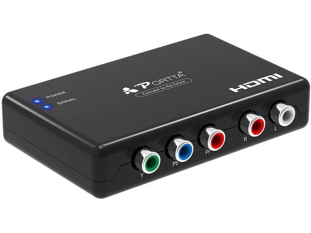 Portta Component To Hdmi Converter With Scaler 1080p 720p Ypbpr Rl 