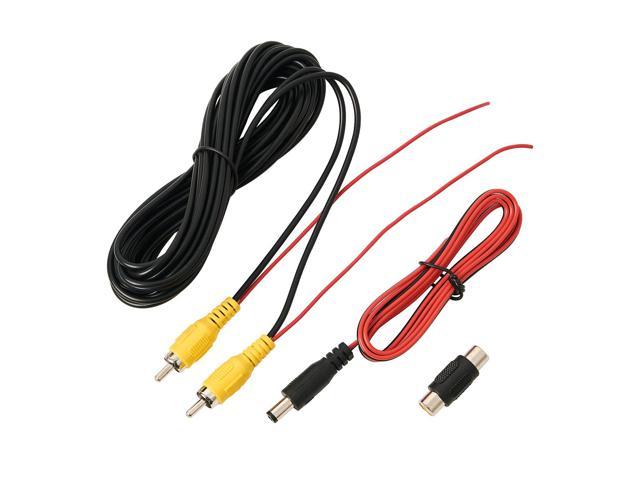 6m RCA Extension Video Cable with Red Reverse Trigger Leads for Auto Car Rear US
