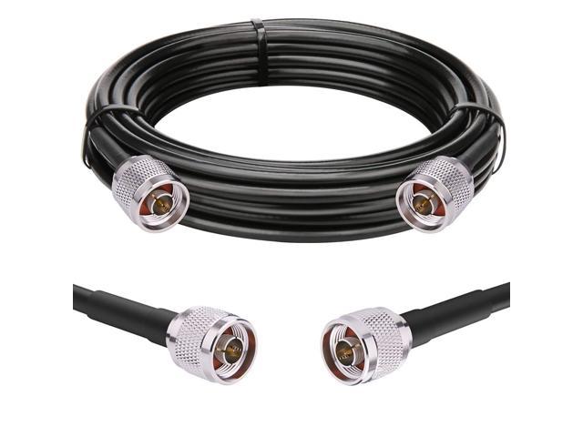 50 ohm Coax  Cable US MADE   35 ft  RG-58  N Male to  N Male 