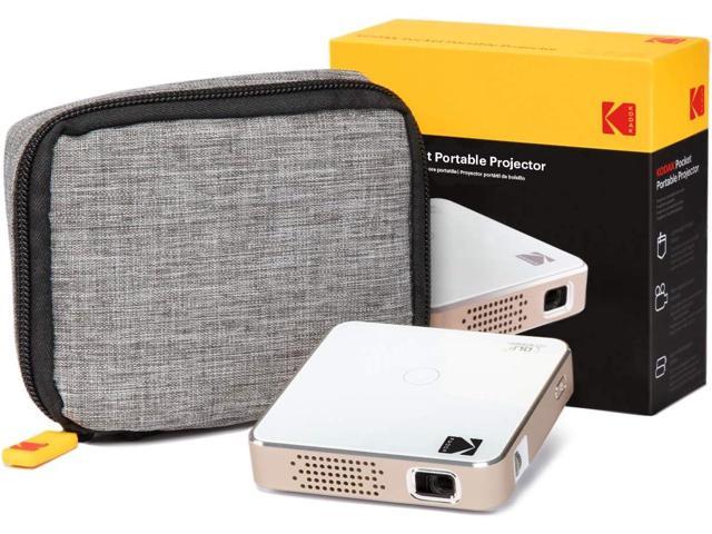 KODAK Ultra Mini Portable Projector HD LED DLP Rechargeable Pico Projector  100 Display Includes Soft Case, Welcome to consult