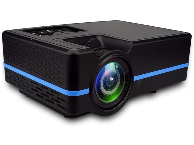 mingxuanbh Lumens HD19201080P LED+LCD Technology Impertinent Projector Color : Gold Support AV/HDMI/TF Card/USB/VGA/TV Black 