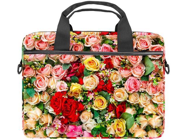 Flower Laptop Bag,Shoulder Case Laptop Sleeve Bag Briefcase