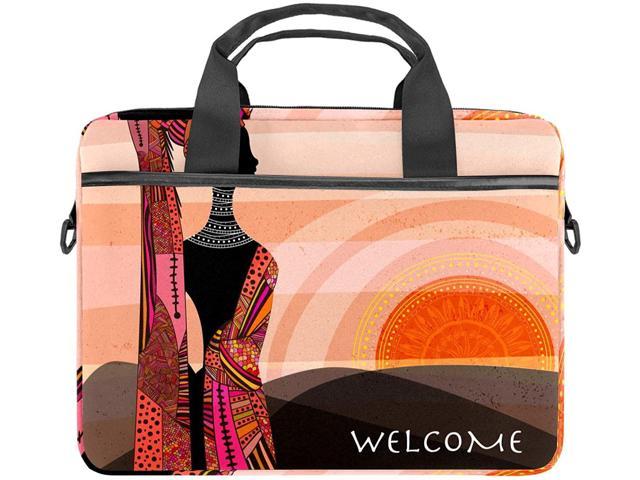 African Woman Printed Laptop Shoulder Bag,Laptop case Handbag Business Messenger Bag Briefcase