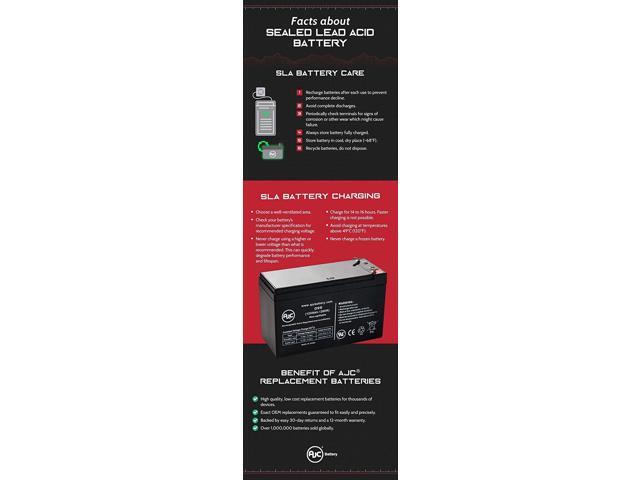 Energizer Office Pro 1000VA ER-PRO1000 12V 9Ah UPS Battery This is an AJC Brand Replacement