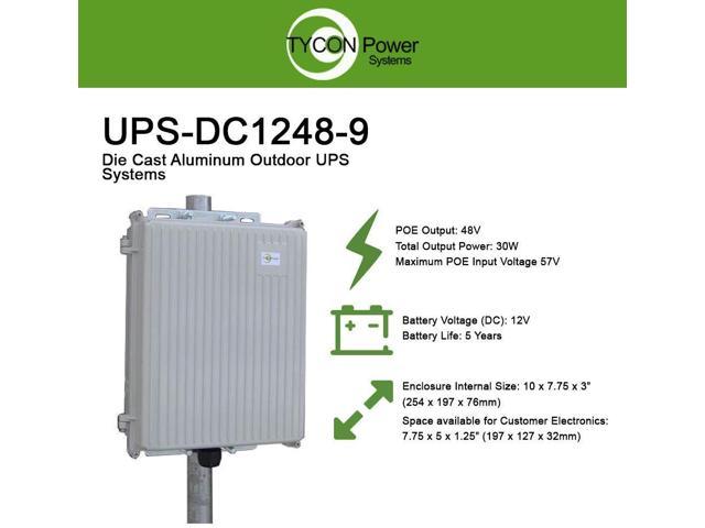 Tycon Power (UPS-DC1248-9) UPS Pro Outdoor Backup Power System 12V 9AH