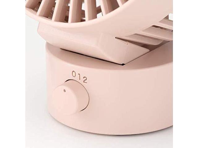 Muji Low Noise Usb Desk Fan 4 X 3 1 X 5 4 Inch Pink Newegg Com