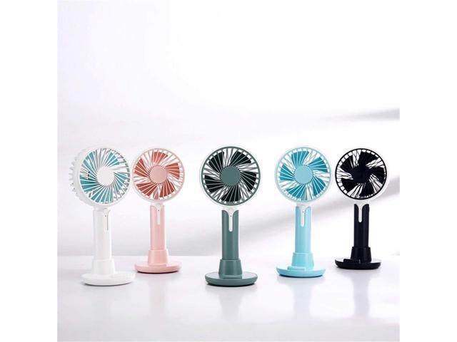 Color : Blue MYYM-OD USB Fan Mini Handheld Fan Desktop Mobile Phone Bracket Charging Fan Summer Fan