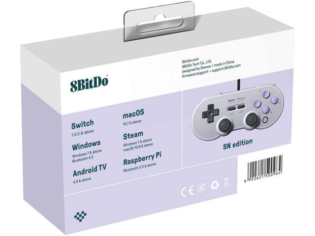 8bitdo Sn30 Pro Usb Gamepad For Windows Raspberry Pi Sn Edition Newegg Com