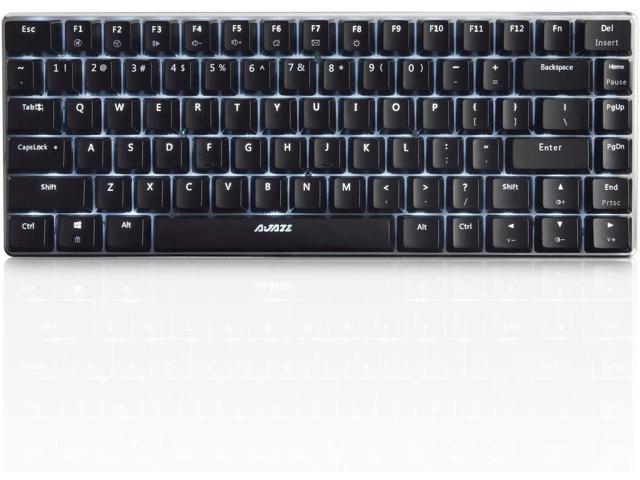 Ajazz AK33 Geek Mechanical Keyboard, 82 Keys Layout: Multi Color LED wave  effect