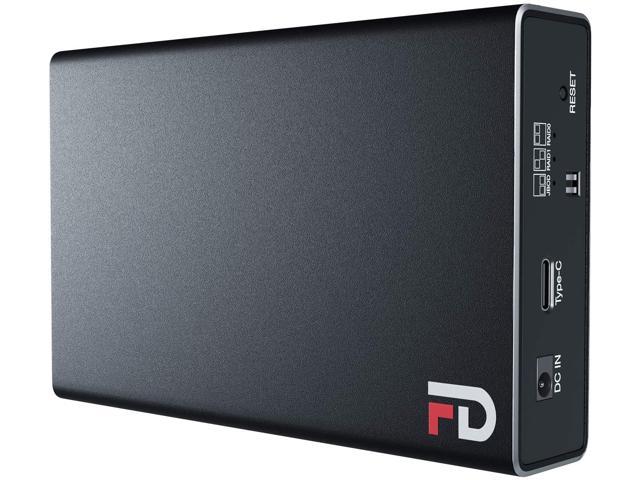 Fantom Drives Duo Mobile 2 Bay RAID Aluminum Enclosure - USB 3.1 Gen 2 Type-C 10Gbps - RAID0/RAID1/JBOD (DMR000E)
