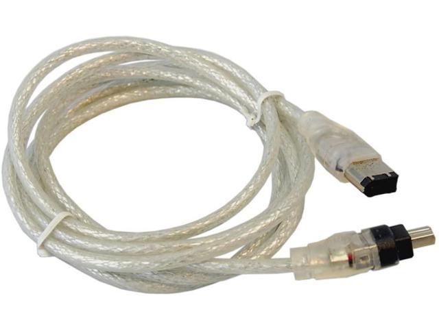 HQRP Retractable Flat FireWire iLink Cable Compatible with JVC VC-VDV206U IEEE 1394 4pin to 6pin Replacement Plus HQRP Coaster 
