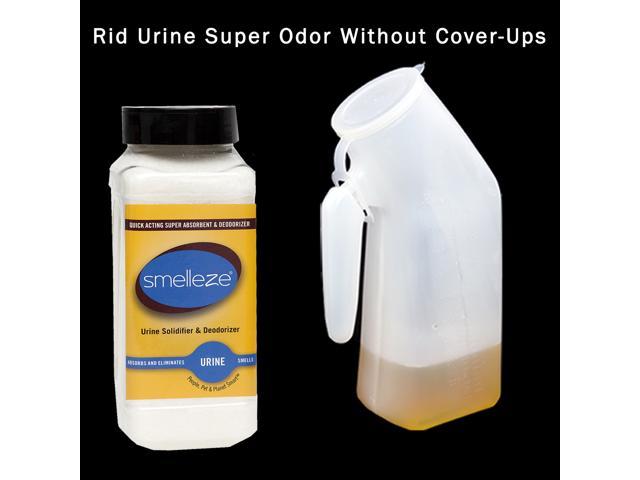 SMELLEZE Urine Absorber, Solidifier & Deodorizer: 2 lb. Granules for  Portable Urinals & Bedpans 