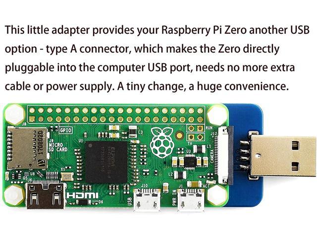 Camera Ready Direct On-The-Go Connection Kit and Cable Adapter! Micro USB to OTG Works with Raspberry Pi Zero v1.3 Development Board Black