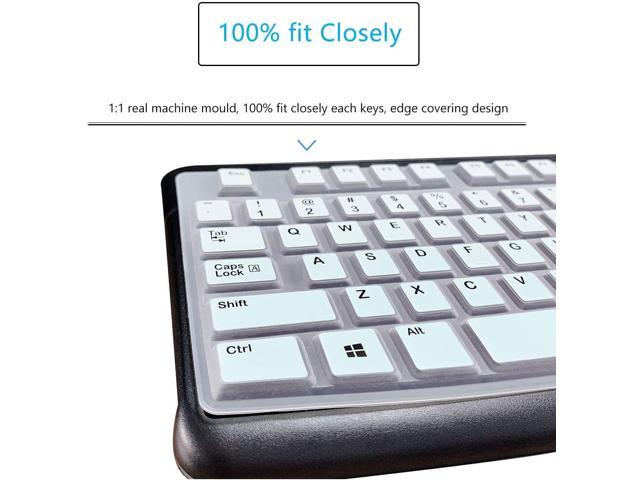 MUBUY Keyboard Cover Skin Protector for Logitech MK120 K120 Wired ...