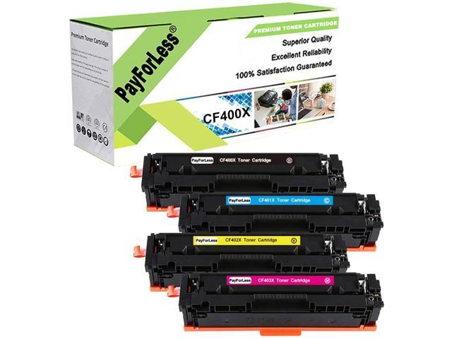 Compatible 201X 3BK+1C+1M+1Y 6 Pack CF400X CF401X CF402X CF403X Toner Cartridge Replacement for HP Color Pro M252dw M252n M277c6 M274n M277n M277dw Series Printer Toner