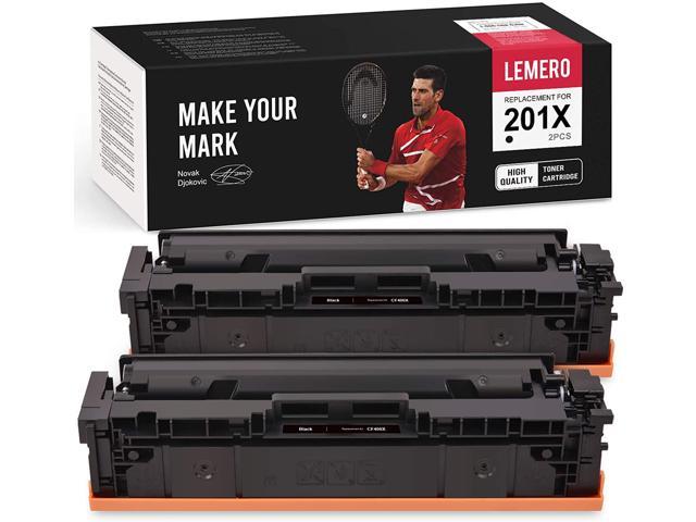 CF400X CF401X CF402X CF403X LxTek Compatible Toner Cartridge Replacement for HP 201X 201A CF400A CF400X to use with Laserjet Pro MFP M277dw M252dw M277c6 M277n M252n Printer 4 Pack 201X 