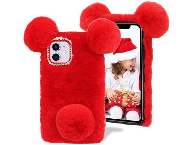 Plush Case for Oneplus 8,MOIKY Cute Fluffy Furry Bear Fur Pom Ball Phone Case for Girls Glitter 3D Bowknot Diamond Soft Silicone Shockproof Protective for One Plus 8 5G,Pink+White Plush Case for Oneplus 8,MOIKY Cute Fluffy Furry Bear Fur Pom Ball Phone Case for Girls Glitter 3D Bowknot Diamond Soft Silicone Shockproof Protective for One Plus 8 5G,Pink+White