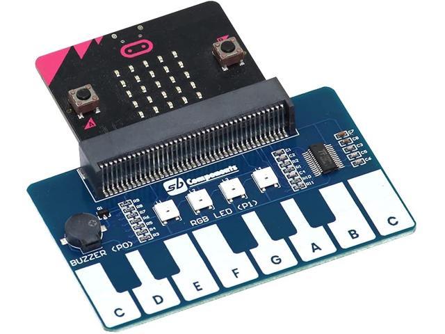 Mini Piano Module for micro:bit Touch Keys to Play Music with 4x RGB LEDs