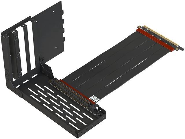 LINKUP Vertical GPU Mount Loop Bracket Graphic Card Holder with LINKUP PCIe 4.0 X16 Gen4 Riser Cable 90 Degree Right Angle Black Kit Newegg.com