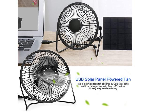 Small Solar Window Fan 4. 5W 6 inch USB Fan, Solar Panel Powered Mini