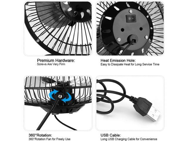 Small Solar Window Fan 4. 5W 6 inch USB Fan, Solar Panel Powered Mini