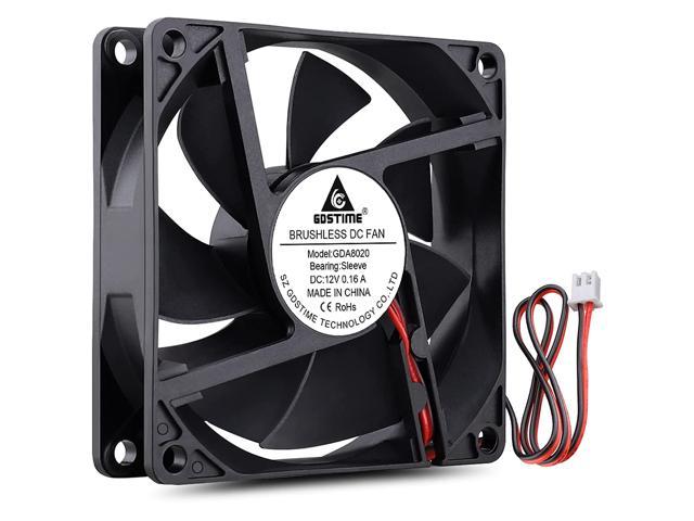DC 80MM X 80MM X 25MM 5V 2Pin 2Wire Brushless Cooling Fan Computer Case Cooler 
