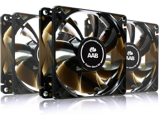 AAB Super Silent R8 - Silent and Efficient 80mm Fan with 4 Pads and