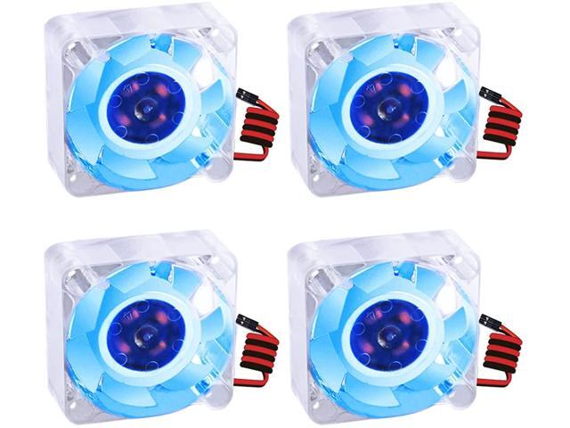 5 Pcs 12V 40mm Blue LED Cooling Case Fan 40x40x10mm PC CPU Computer 3D Printer 