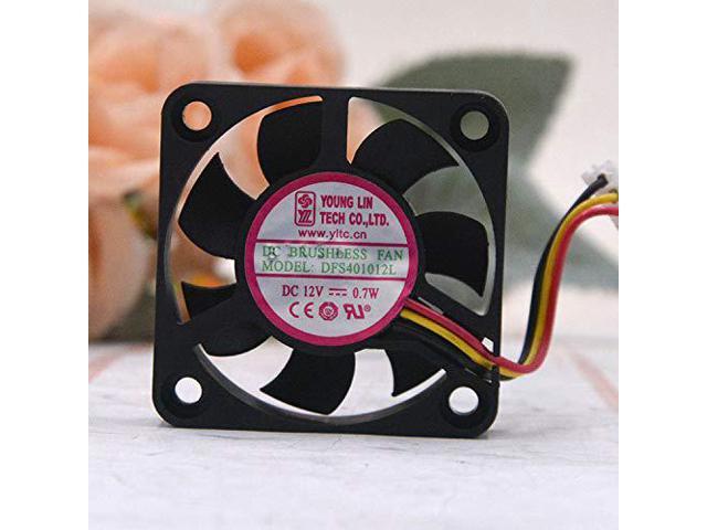 ABS Computer Fan DC 40*40*10mm Quiet 12V Chassis Cooler Case Noiseless 