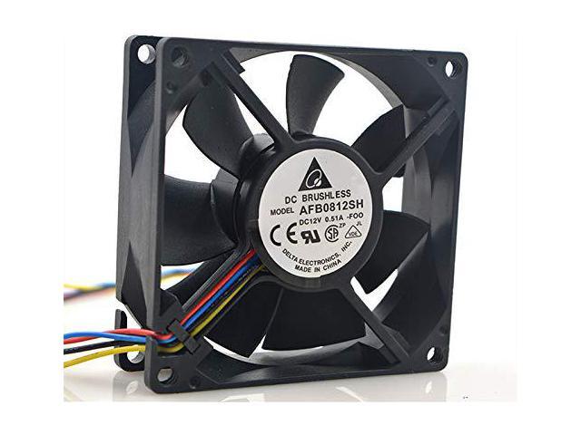 for Delta AFB0812SH F00 12V 0.51A 8025 Double Ball Speed Measuring Fan 