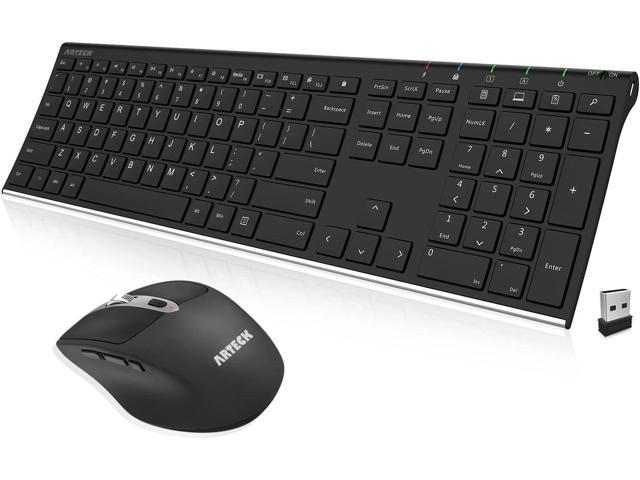 wireless keyboard and mouse with side buttons