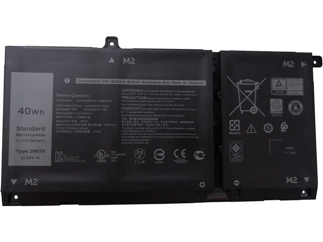 Replacement JK6Y6 / H5CKD Laptop Battery For Dell Latitude 3410/3510 & Inspiron 5300 - 40Wh 3-Cell